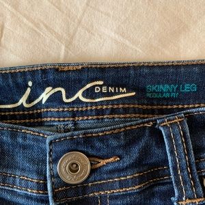 INC skinny leg jeans regular fit size 8